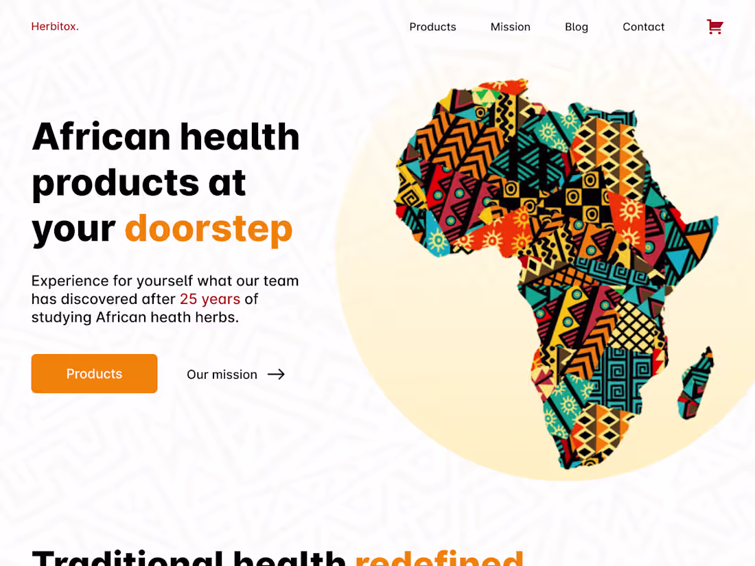 Cover image for Herbitox Website Design