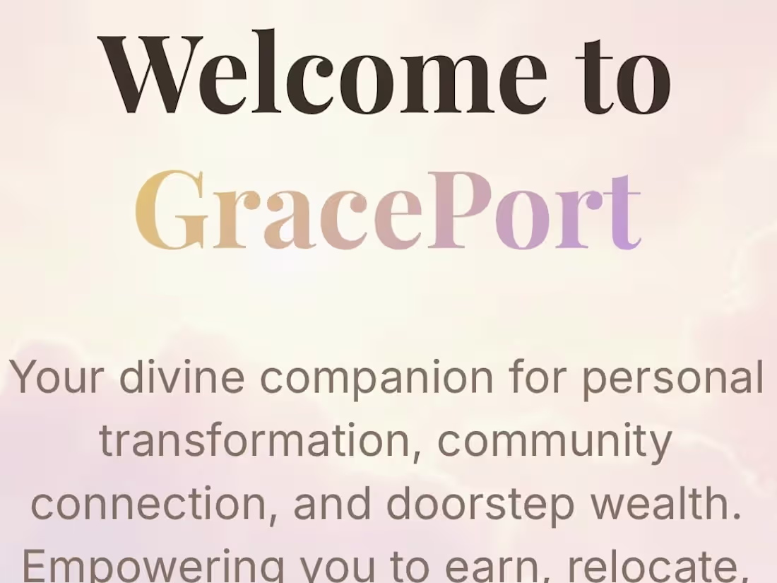 Cover image for GracePort App Description: My GracePort App is a spiritually...