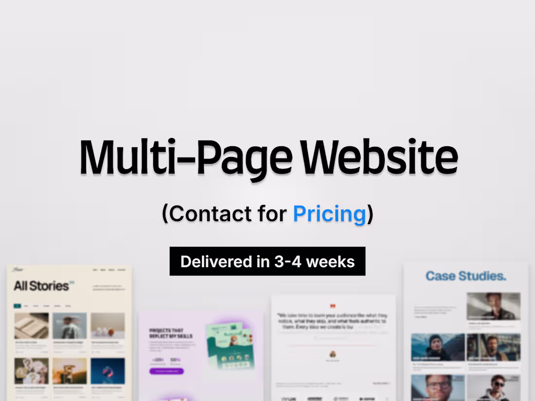 Cover image for Multi-Page Website Design in Framer