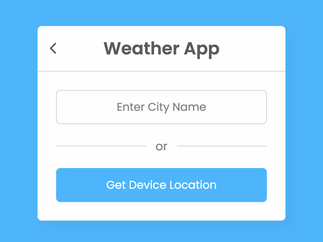 Cover image for Weather Finder