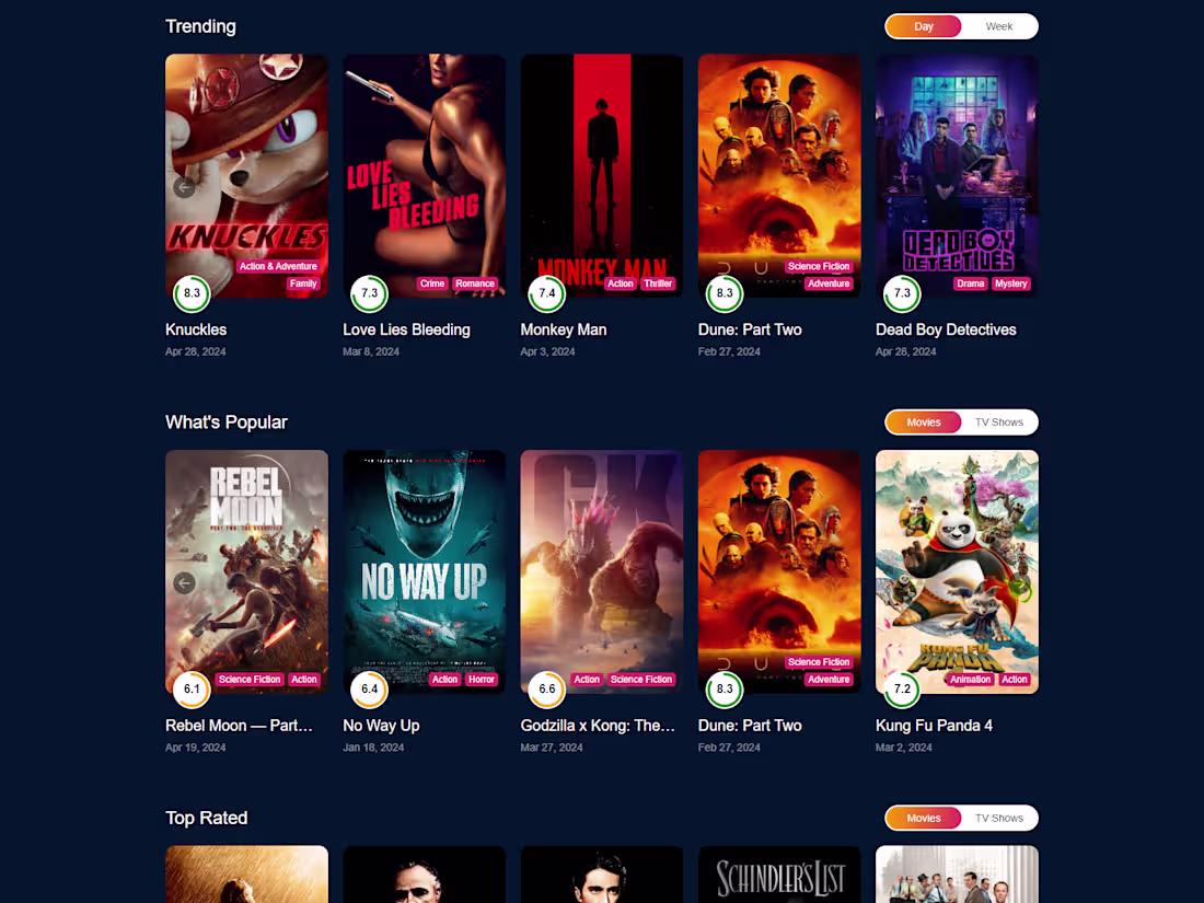 Cover image for Movix - A movies Streaming platform
