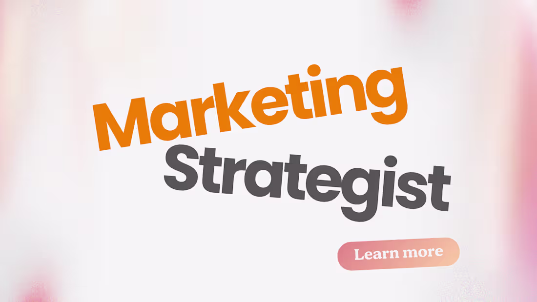 Cover image for Marketing Strategist