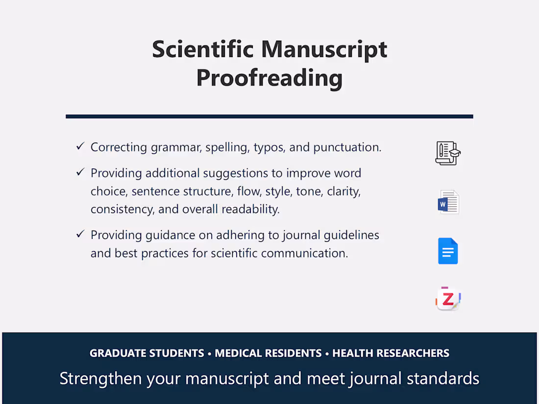 Cover image for Scientific Manuscript Proofreading