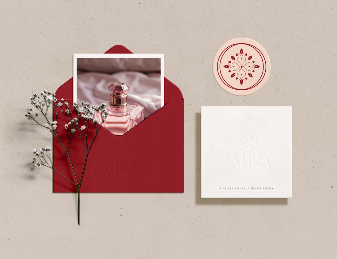 Cover image for Zahra Perfumes | Brand Design