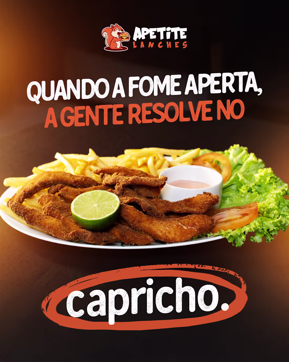 Cover image for Social Media Content for Apetite Lanches, a traditional loca...