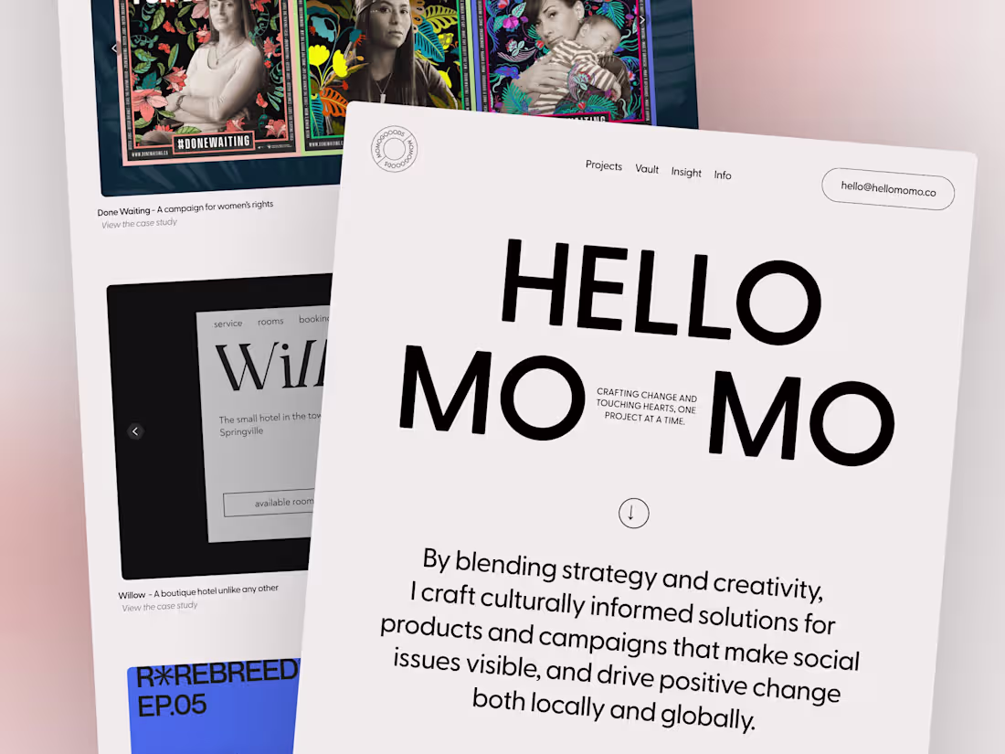 Cover image for Hello Momo (Figma to Framer)