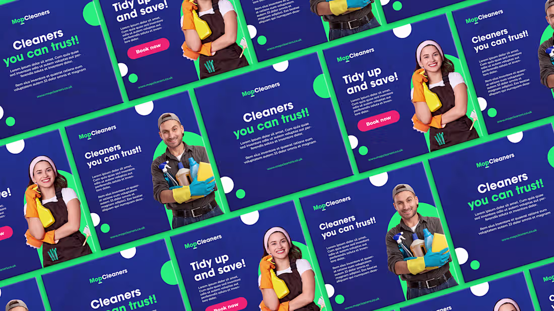 Cover image for Mop Cleaners Social Media on Behance