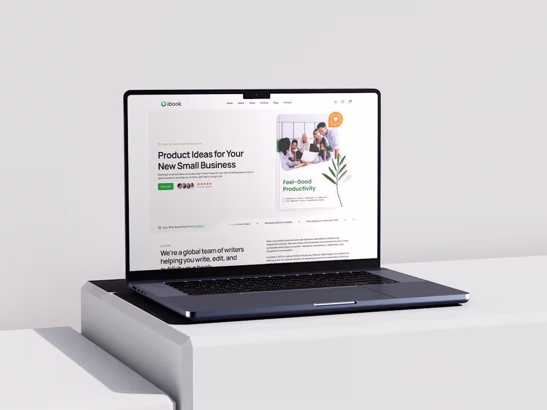 Cover image for iBook: Web design for book store