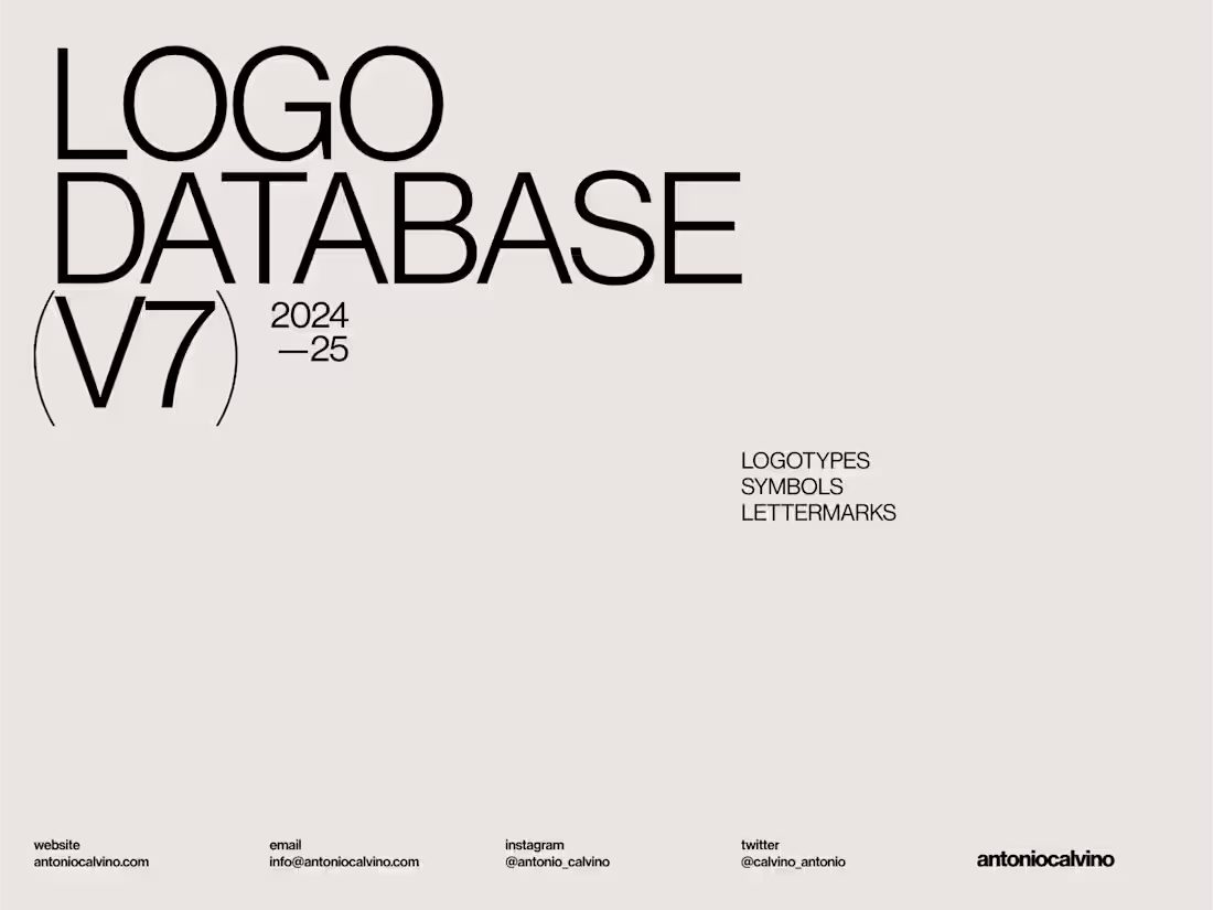 Cover image for Logo Database (V7) 2024-25