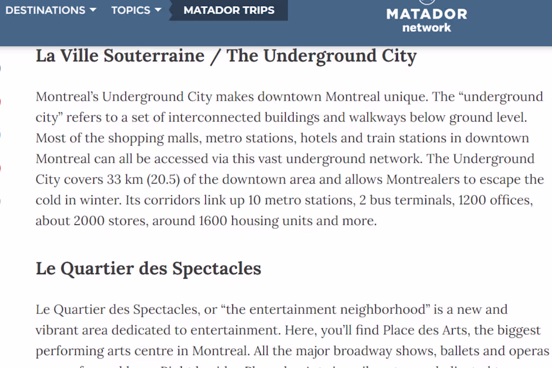 Cover image for Montreal Neighborhood Guide