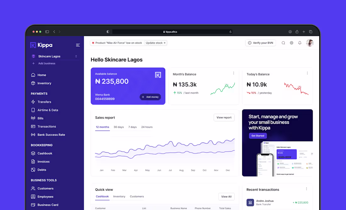 Cover image for Kippa - A Fintech App