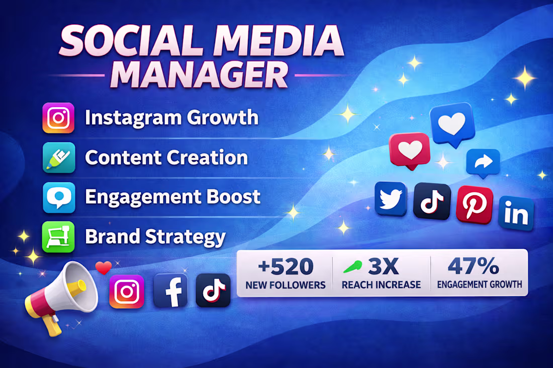 Cover image for Social Media Growth & Campaign