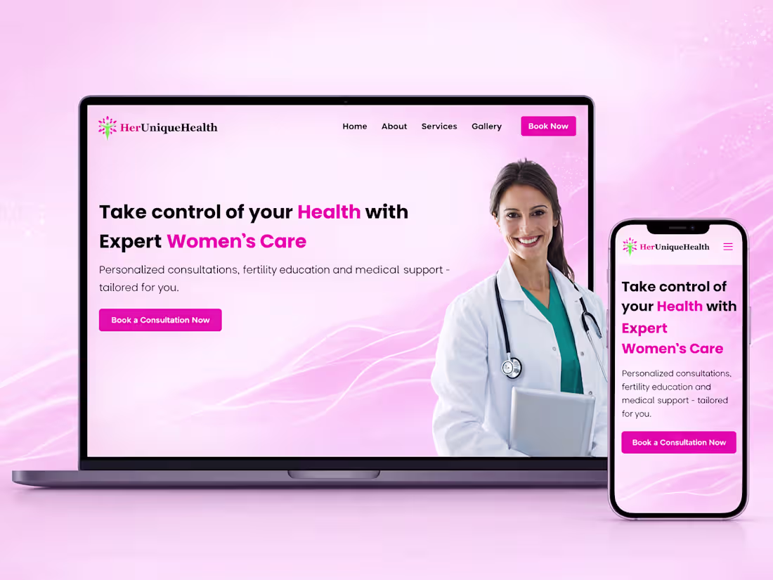 Cover image for HerUniqueHealth Consult Website