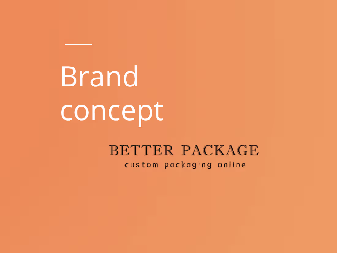 Cover image for Brand Concept: Better Package