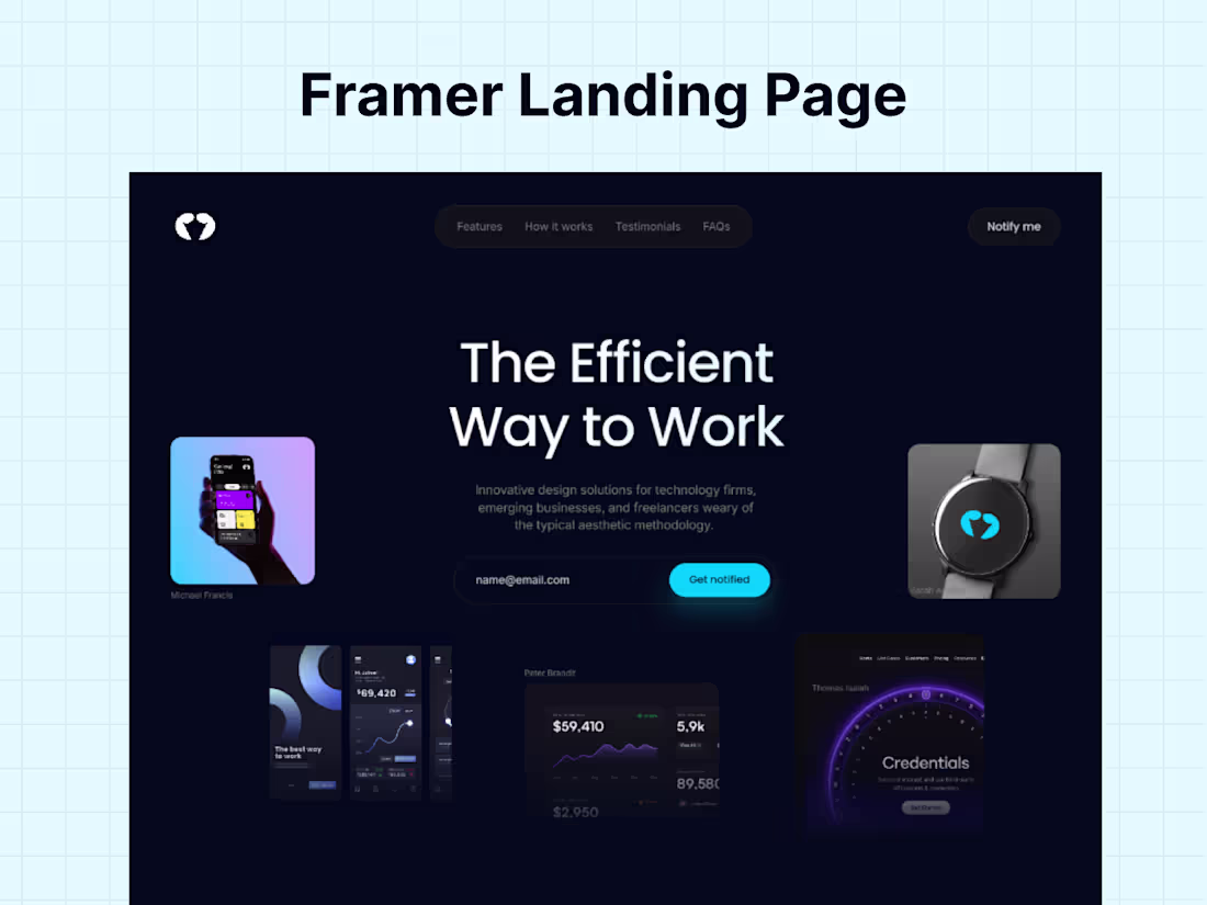 Cover image for Volt Framer Landing Page