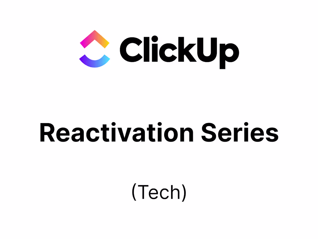 Cover image for Click Up Reactivation Series
