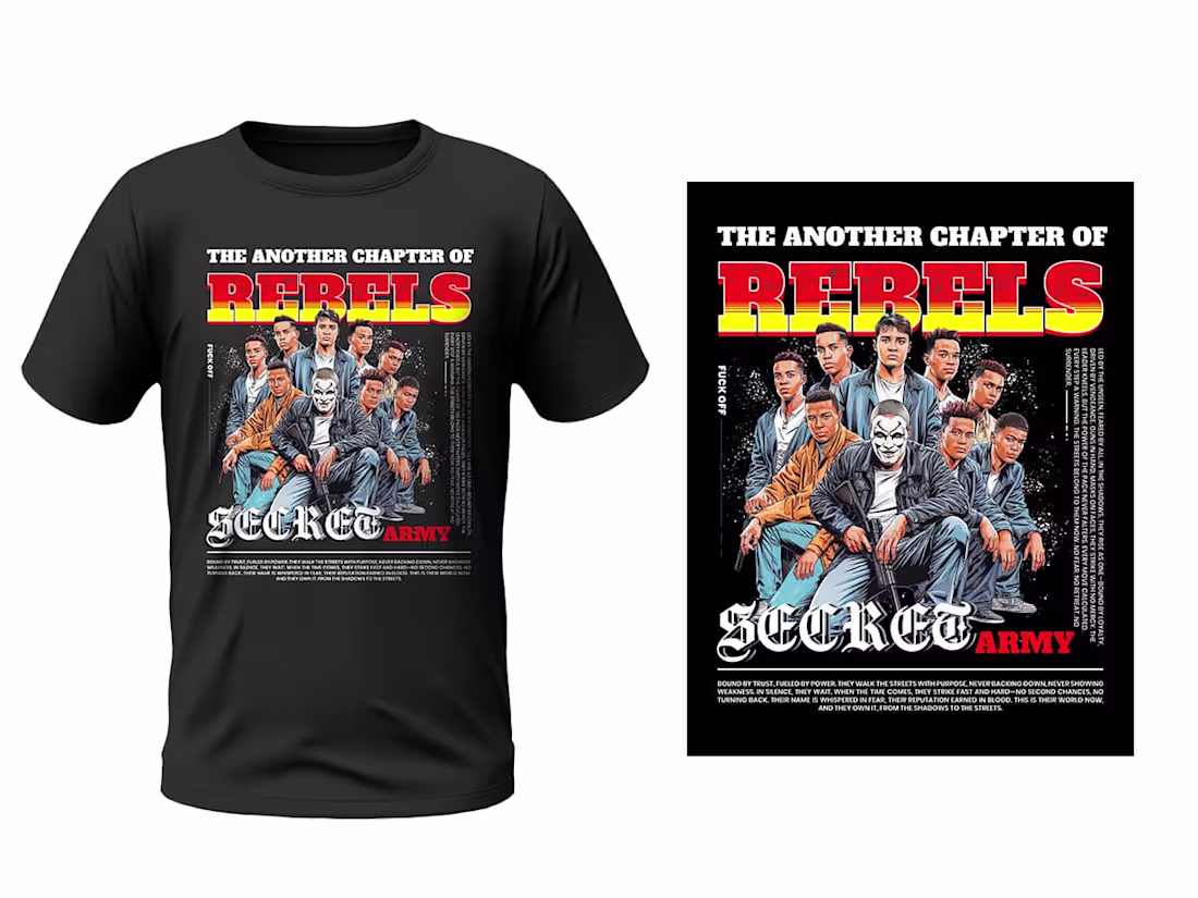 Cover image for Street Style T shirt Design | Graphic Design | Street fashion