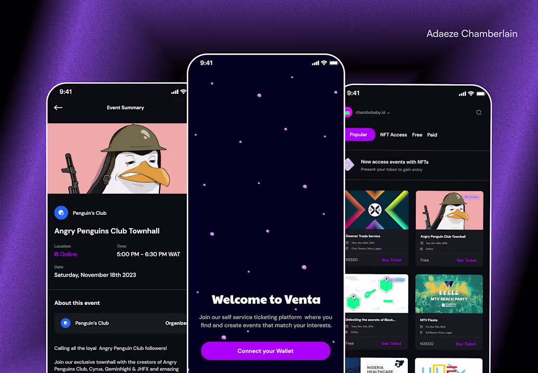 Cover image for VENTA, SELF-SERVICE EVENT APP