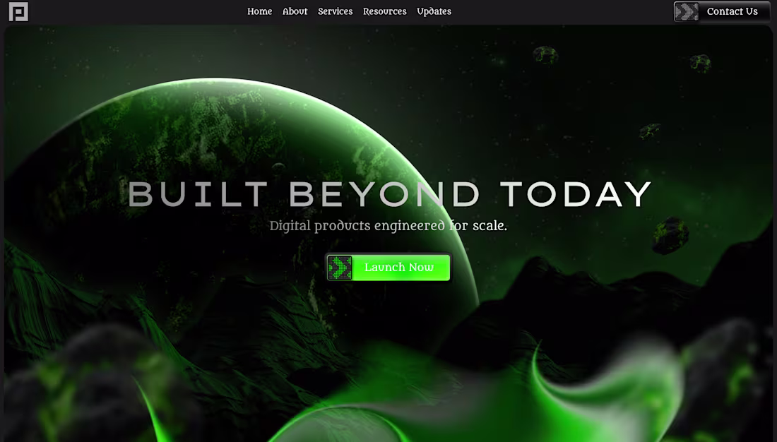 Cover image for Futuristic Saas hero section, way too futuristic or just eno...