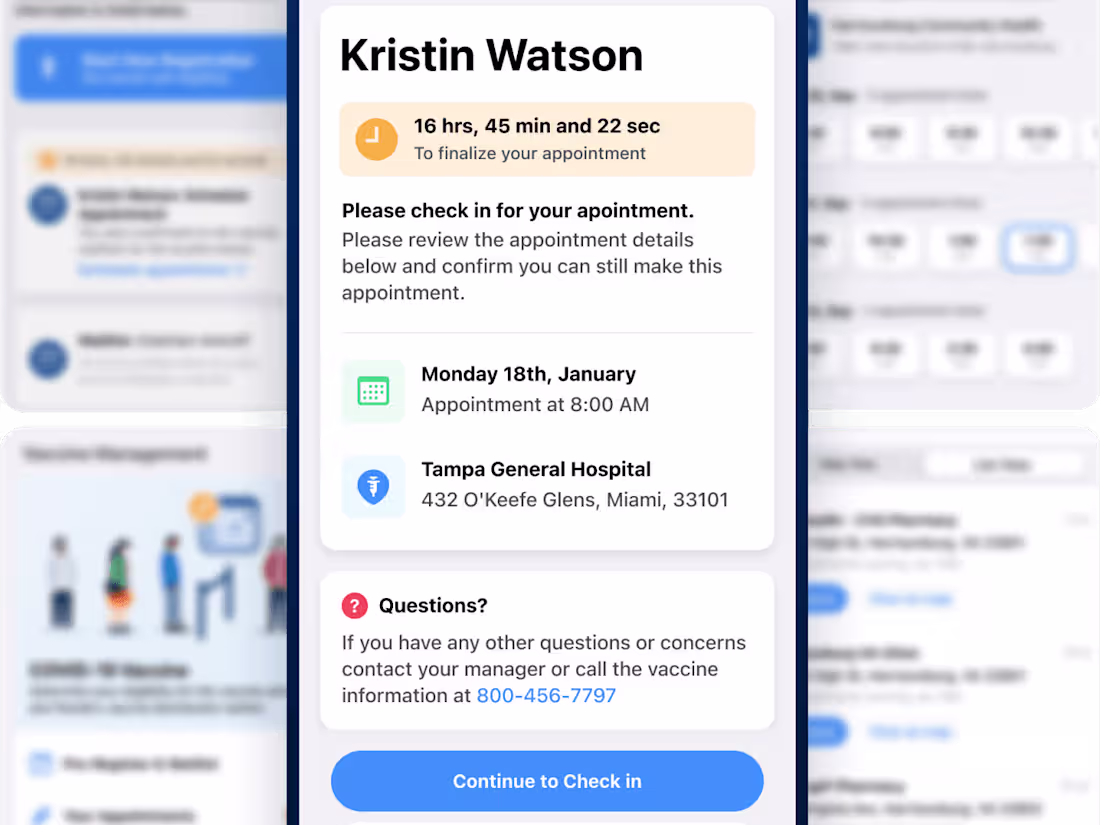 Cover image for Healthy Together - 
Optimized scheduling experience