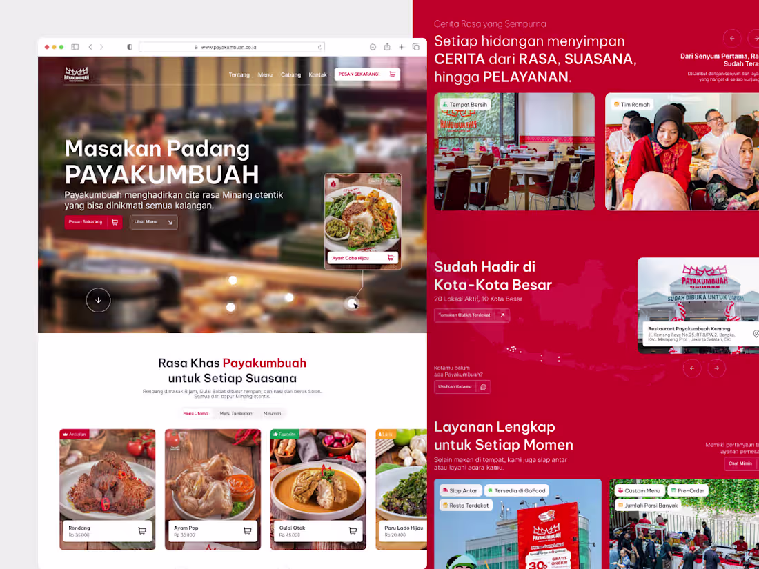 Cover image for Exploration Restaurant Landing page. Looking