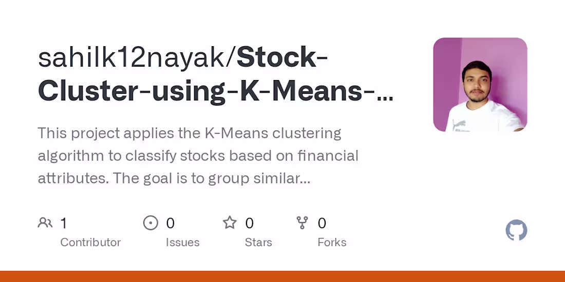 Cover image for Stock-Cluster-using-K-Means