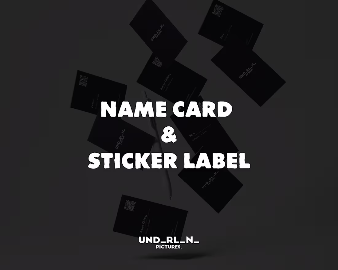 Cover image for Underline Pictures - Name Card & Sticker Label Design 