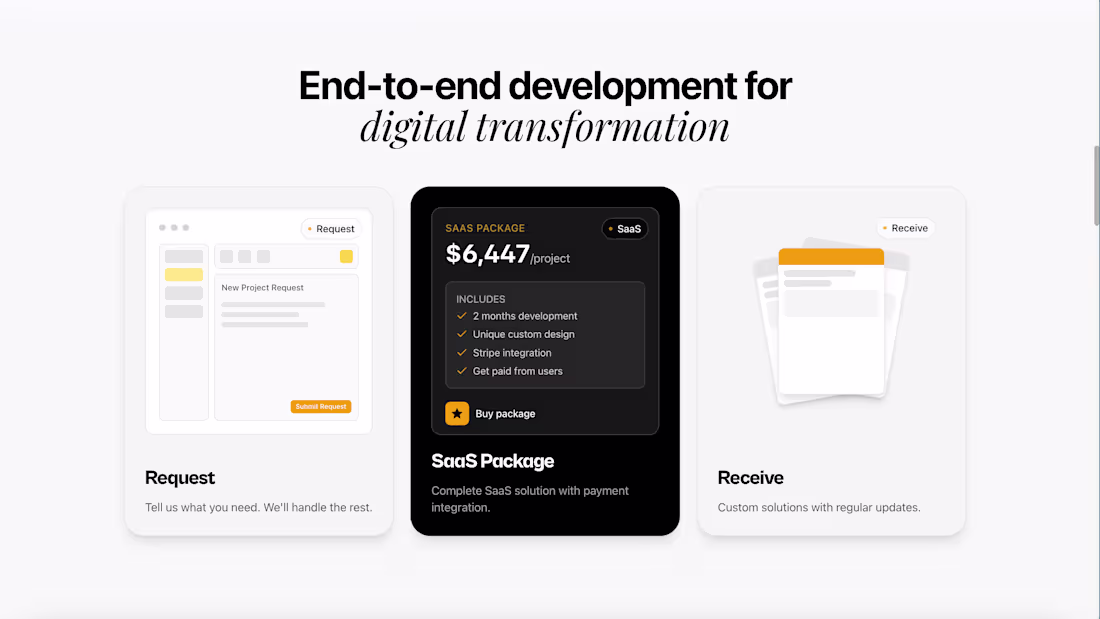 Cover image for DigiHive Service | Landing Page