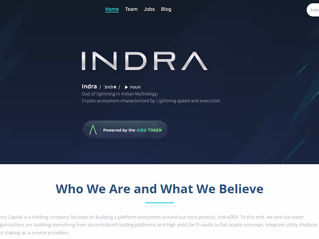 Cover image for Indra Capital Crypto
