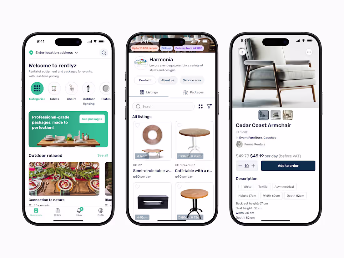 Cover image for Rental Marketplace iOS App UX/UI Design