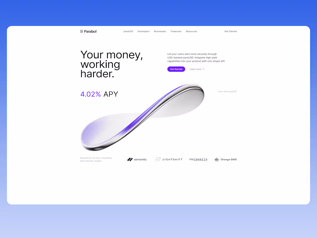 Cover image for Parabol USD Stablecoin PlatformFi Parabol.fi (http://Parabol...