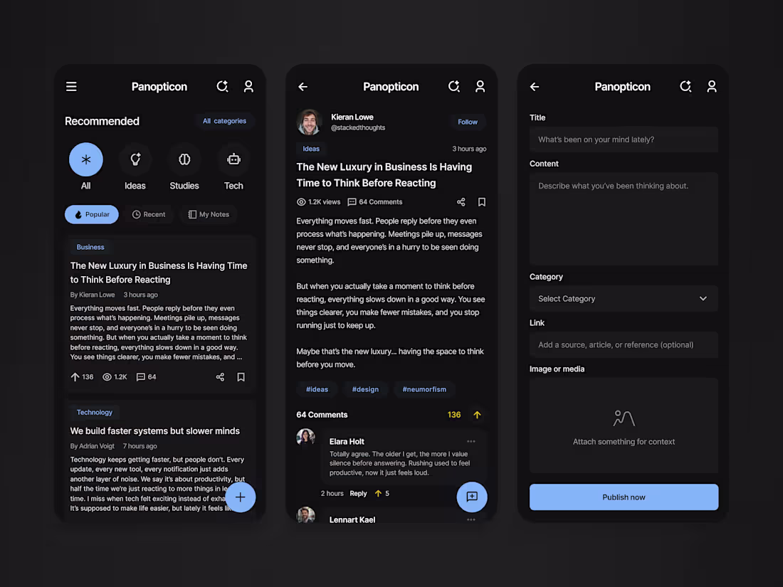 Cover image for Panopticon — Minimalist & Thoughtful Knowledge Hub