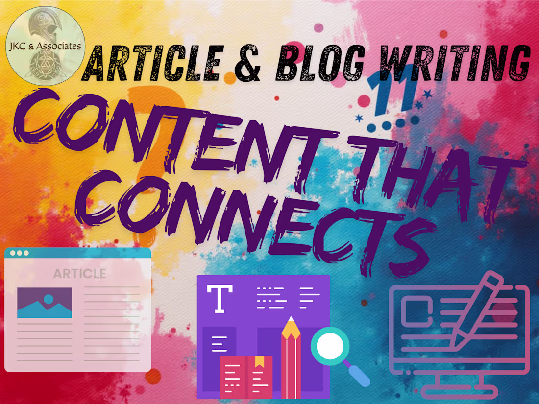 Cover image for Expert Article & Blog Writing: SEO-Friendly Content That Engages