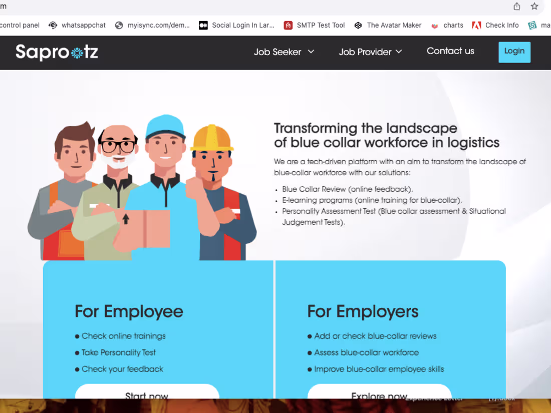 Cover image for Job Portal with Unique Test