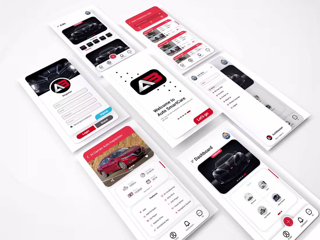 Cover image for AutoMarket UI/UX Figma
