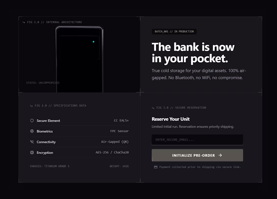 Cover image for No gradients. No fluff. Just specs and grid. Dark mode + Mon...
