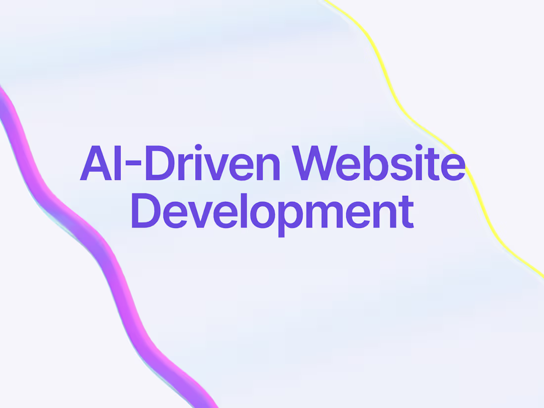 Cover image for 🚀 AI-Driven Website Development – Fast, Scalable & Stunning