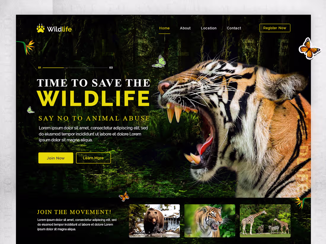 Cover image for Wildlife and Environment Protection landing Page