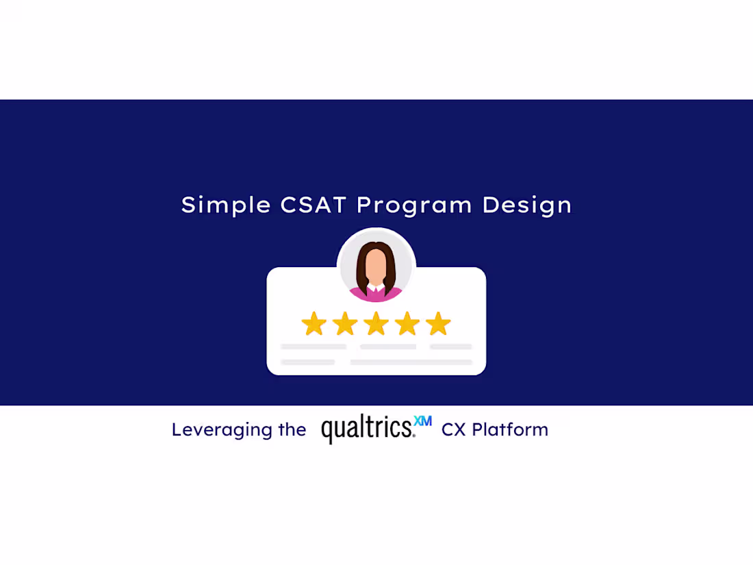Cover image for Customer Experience Program Design