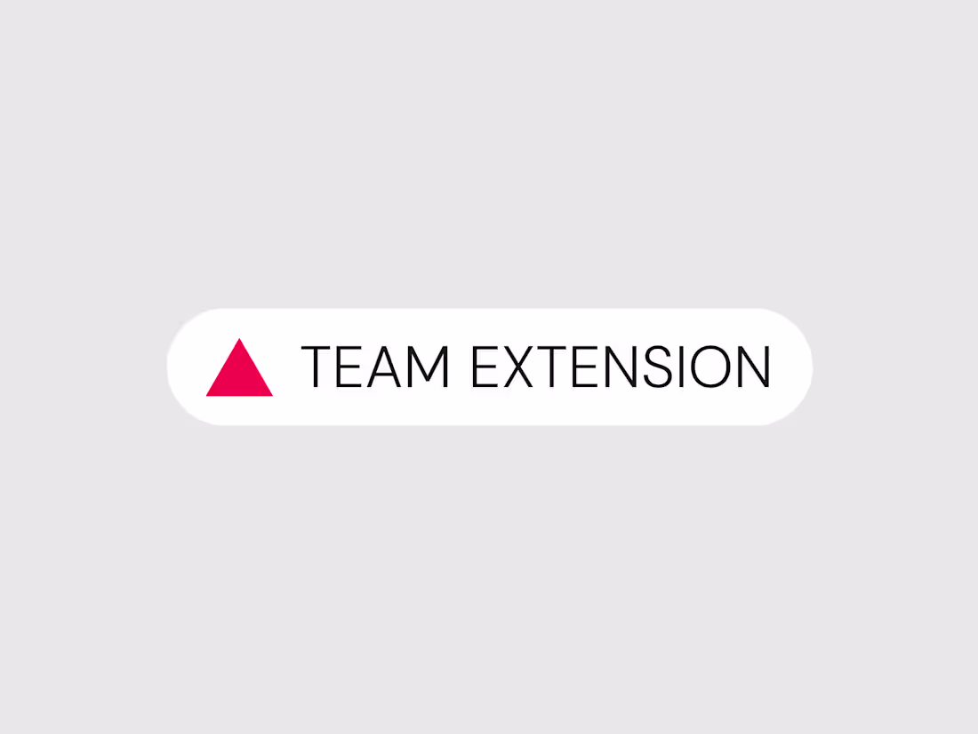 Cover image for Team Extension