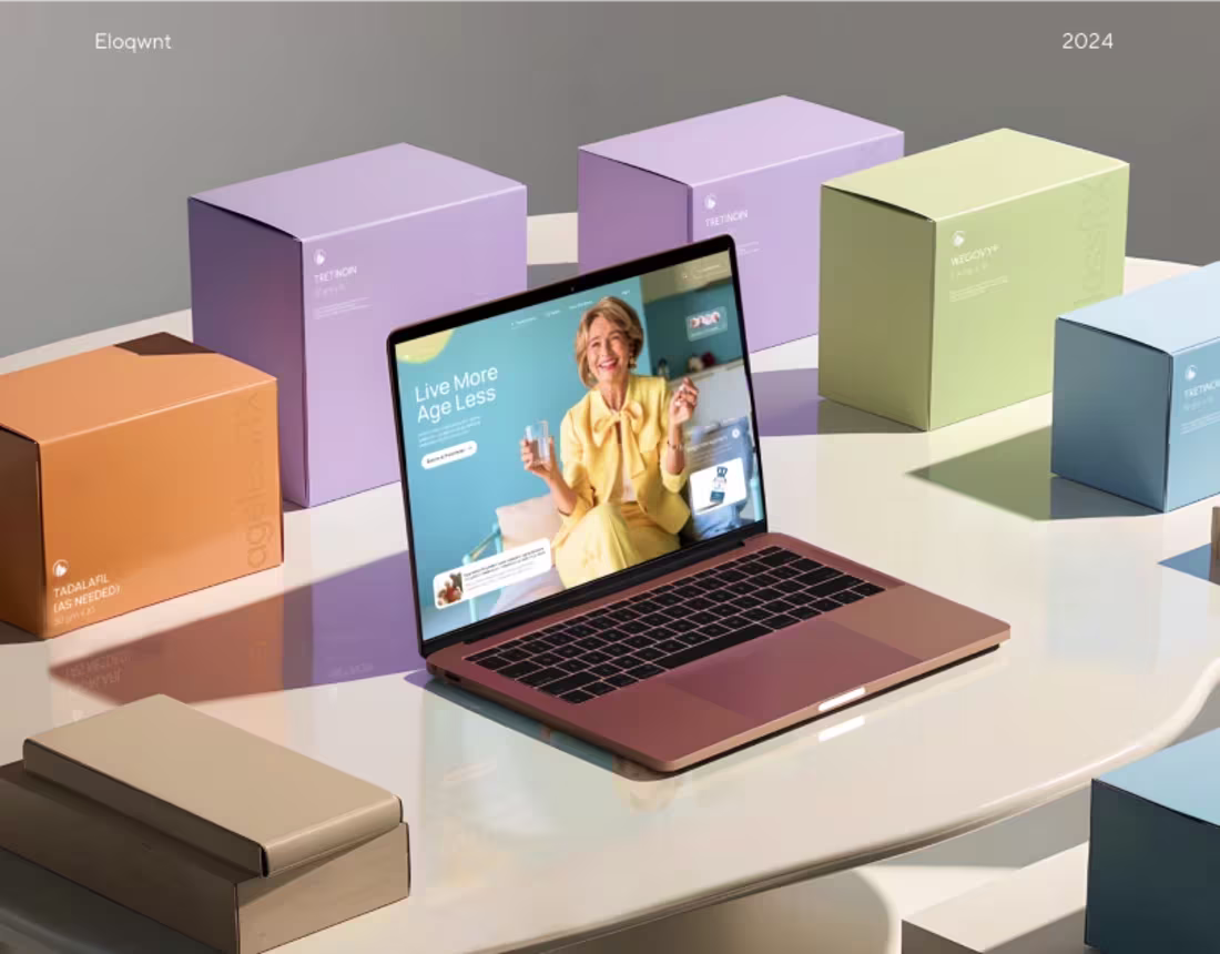 Cover image for AgelessRx - Website Design. Eloqwnt