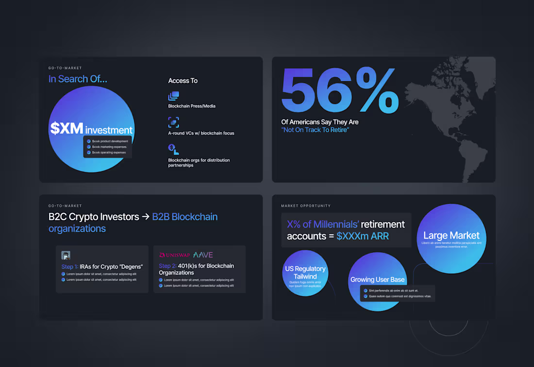 Cover image for Investment Pitch Deck Redesign for Crypto startup