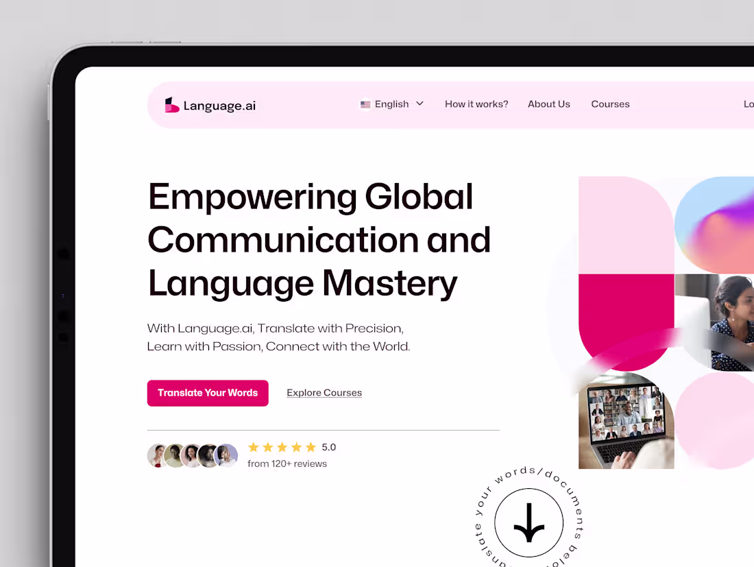 Cover image for Language AI (Landing page project)