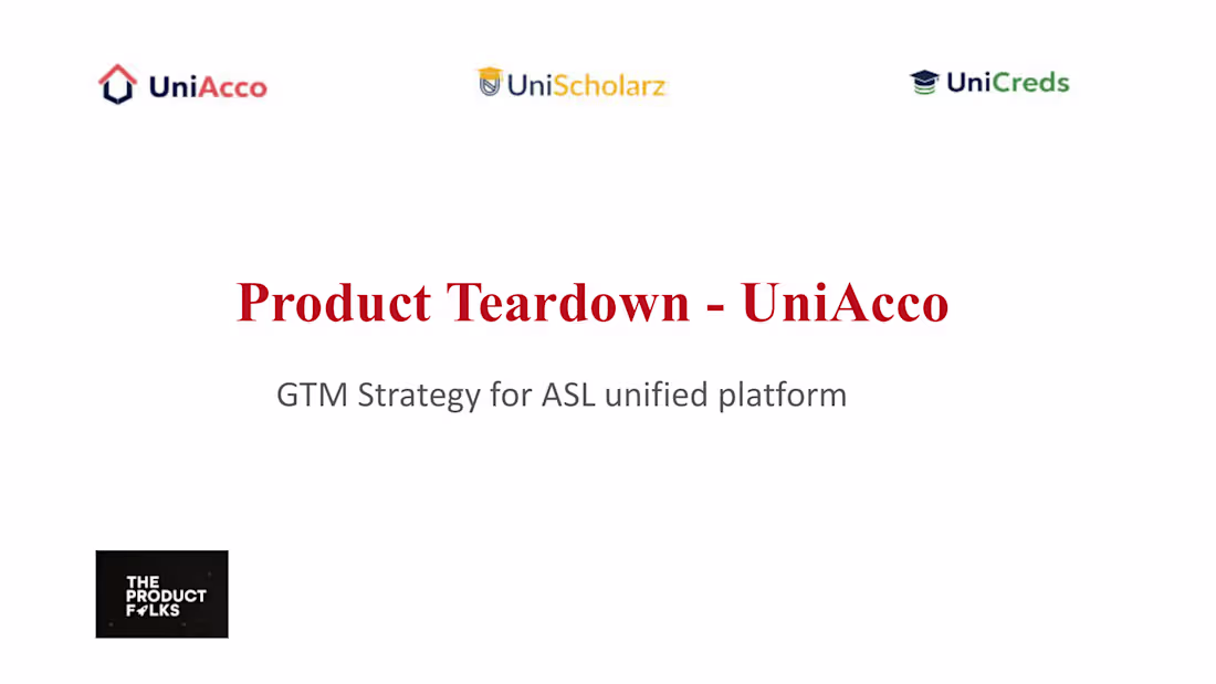 Cover image for GTM for UniAcco