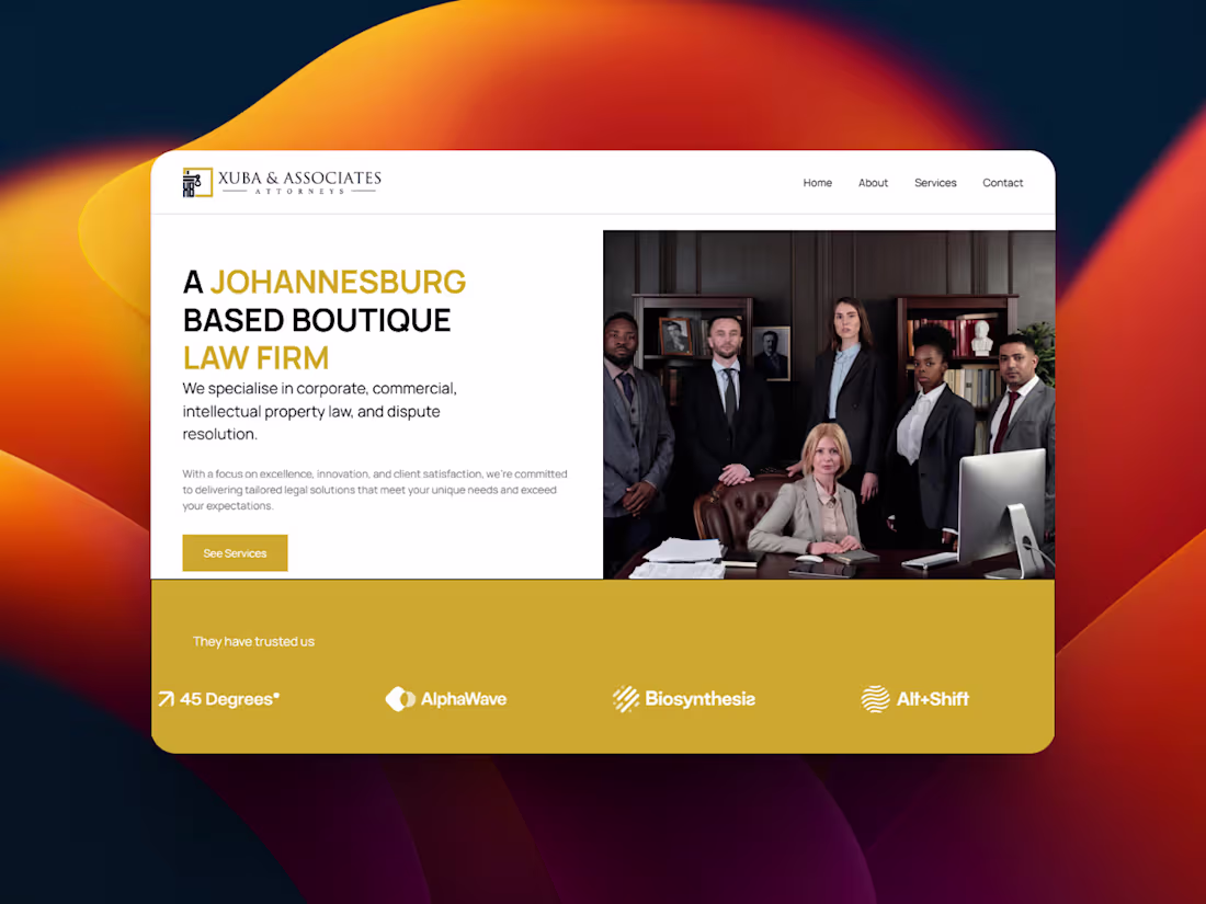 Cover image for Xuba & Associates Attorneys Website