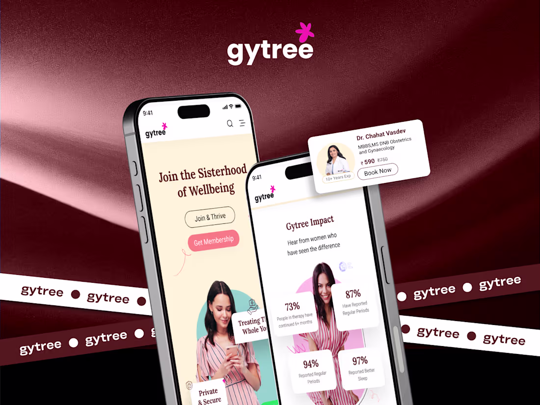 Cover image for Gytree : Health and Wellness App UI/UX Design