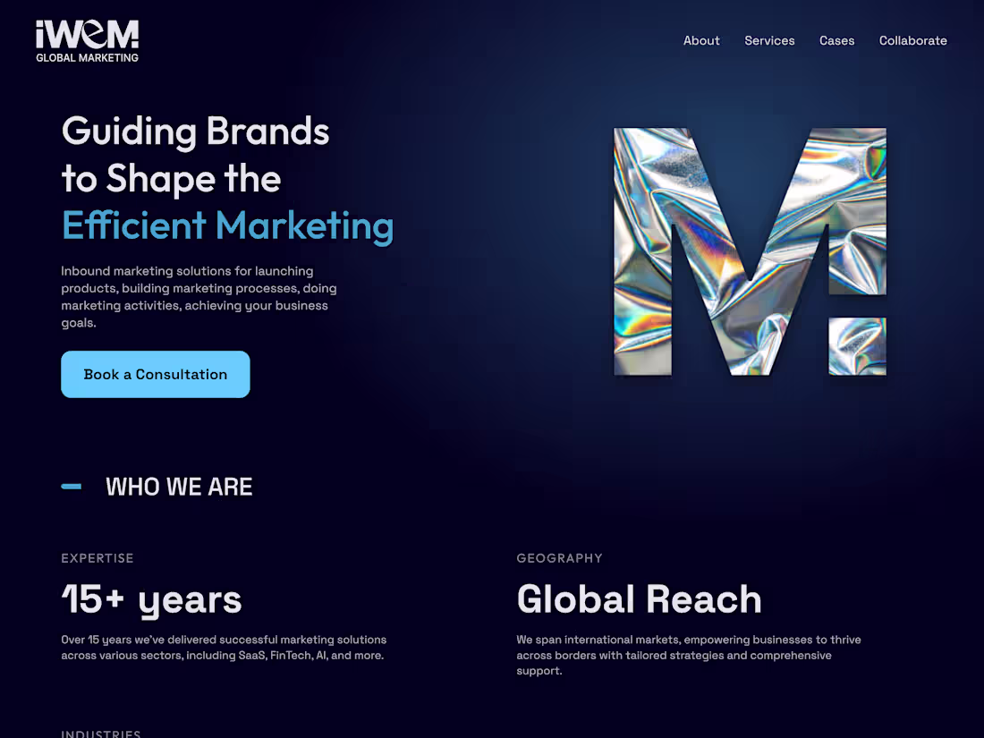 Cover image for Marketing Agency Landing Page