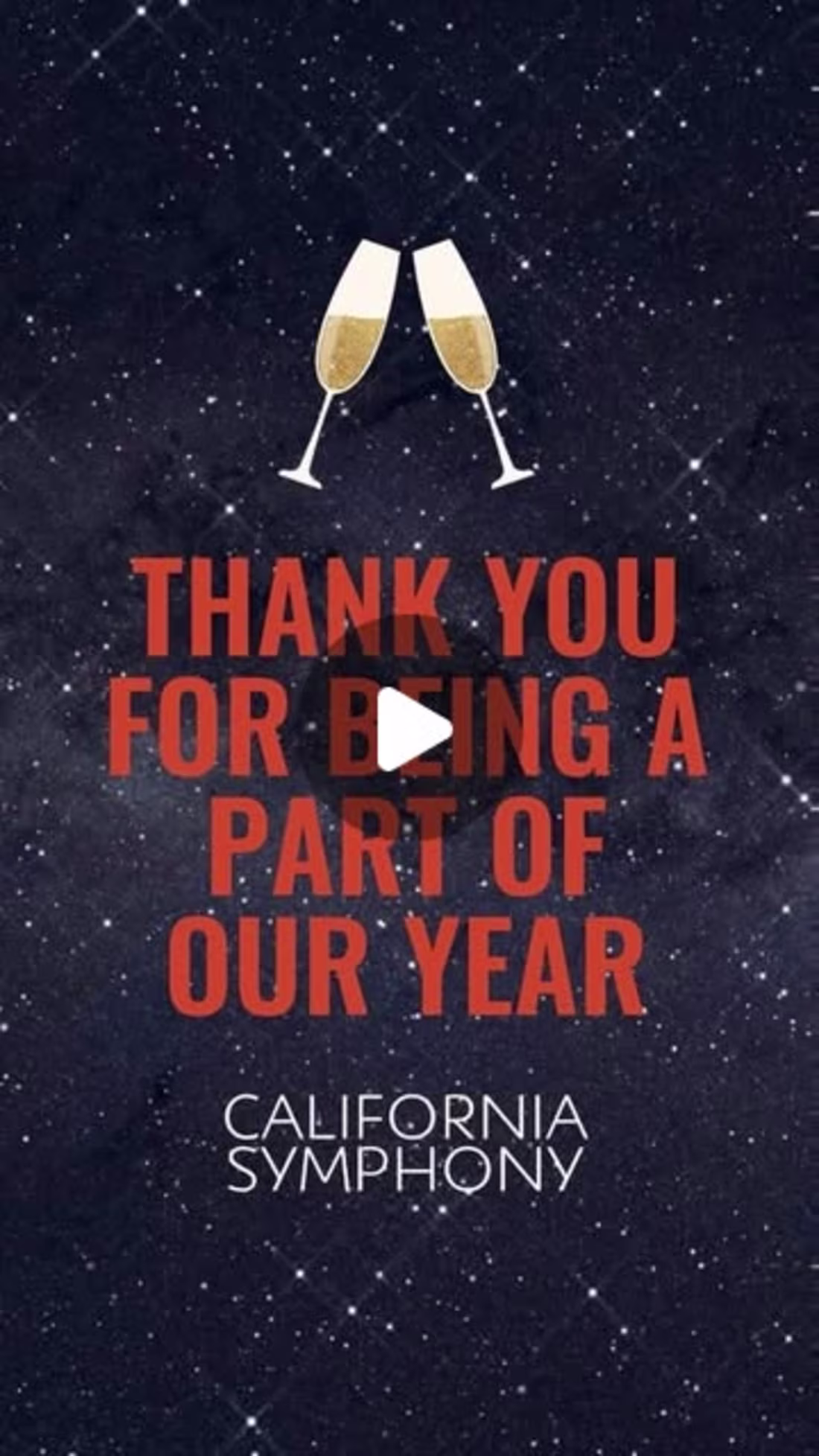 Cover image for 2023 New Years Eve Recap Video for California Symphony