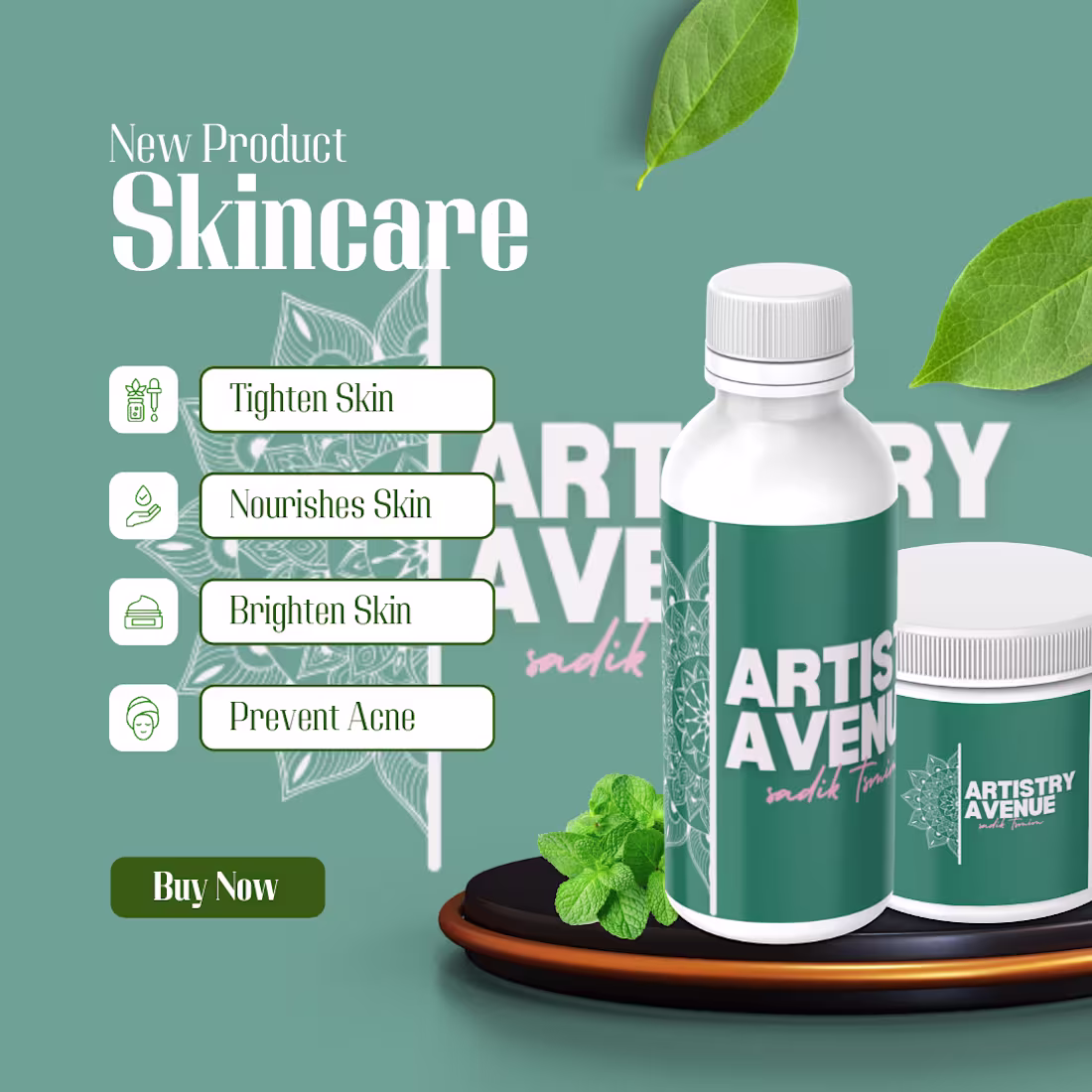 Cover image for Minimalist Skincare Product Social My role: Graphic Designer...