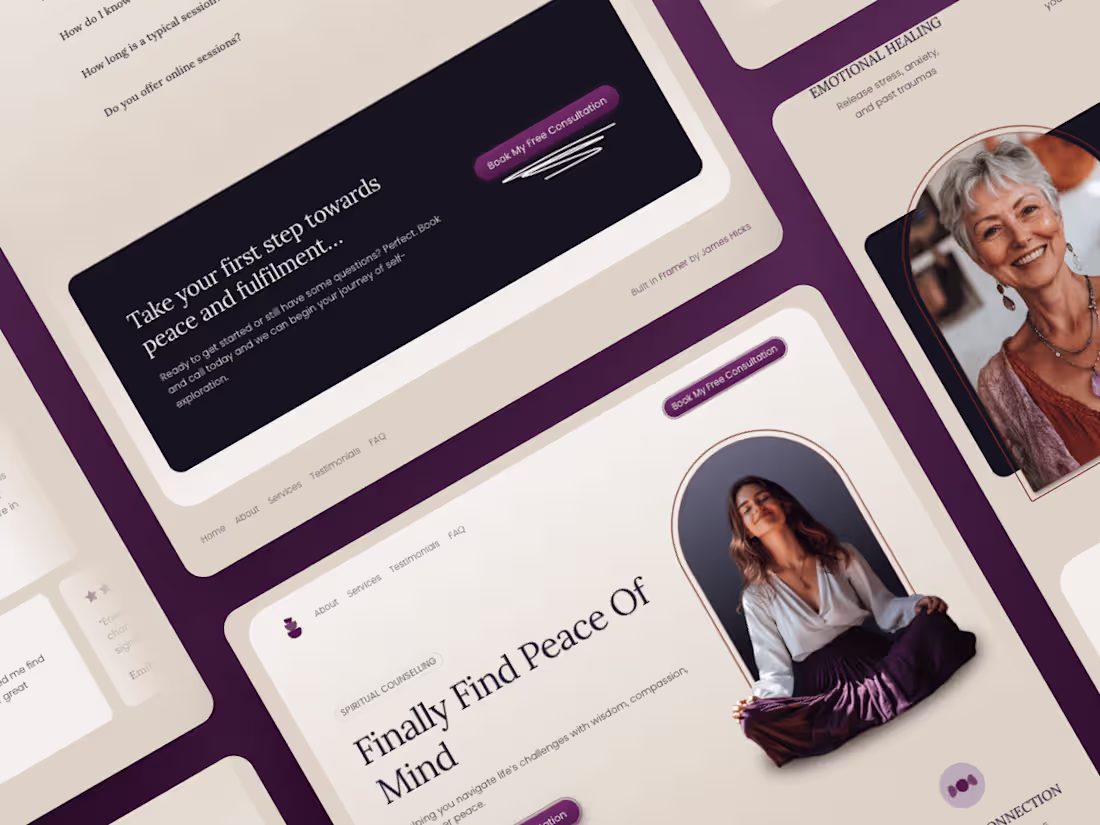 Cover image for Healer - Website Template For Spiritual Counsellors